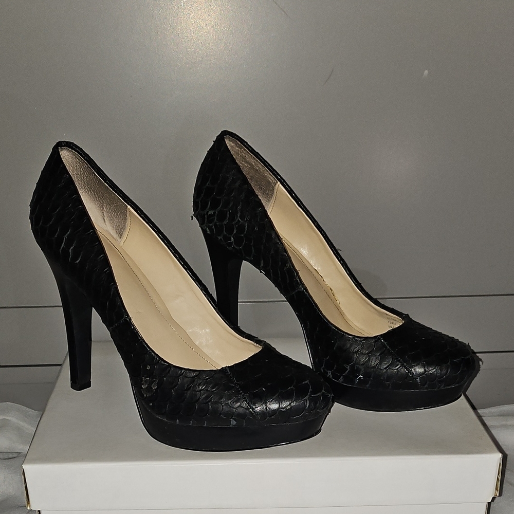 Calvin Klein Kendall Black High Heels 7.5